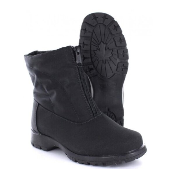 Toe Warmers Black Women’s Waterproof Alyssa Winter Boots Size 7.5 W - Picture 1 of 13